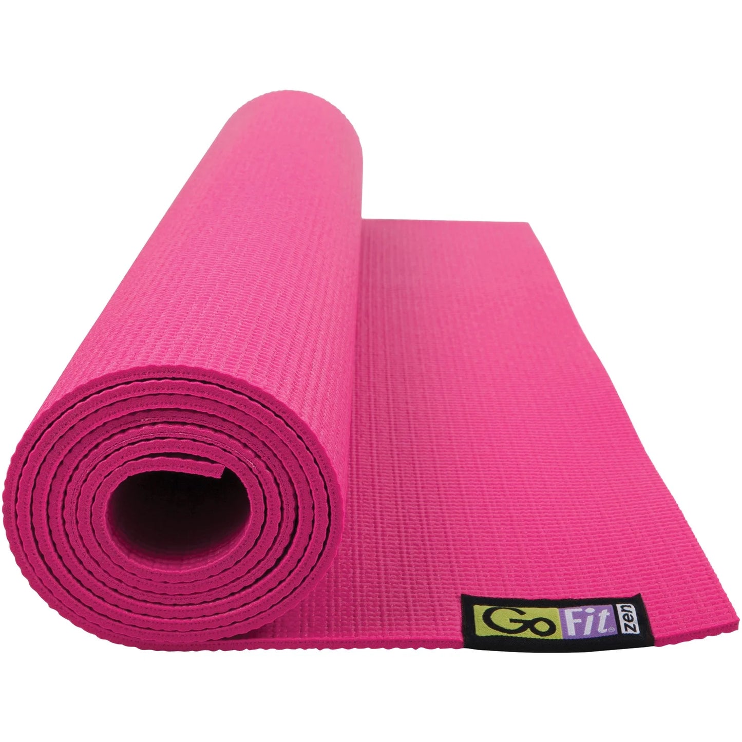 Non-Slip Yoga Mat (Pink) - Mat with Yoga Posture Wall Chart, GF-YOGA-PK