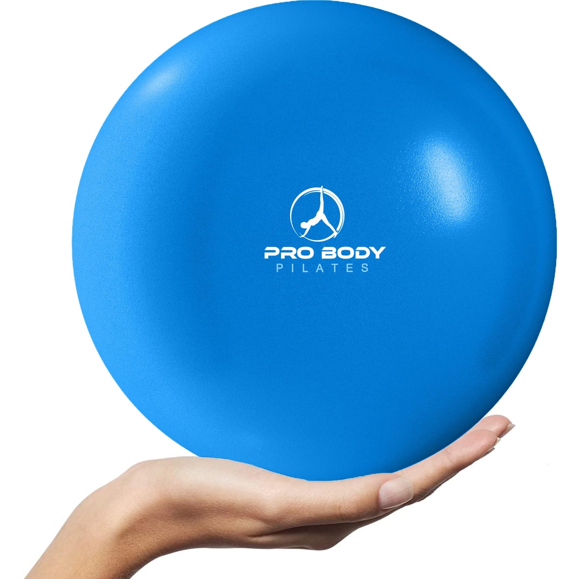 9 Inch Small Exercise Ball for between Knees, Mini Soft Yoga Ball for Stability, Barre, Fitness, Ab, Core, Physio and Physical Therapy Ball (Dark Blue)