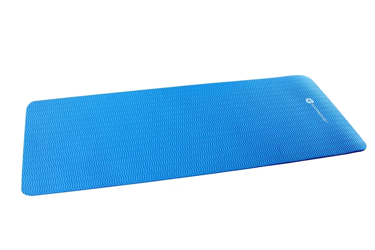 Thick Exercise Yoga Floor Mat Nbr 24 X 71 Inches, Great for Camping, Cardio Workouts, Pilates, Gymnastics, Carrying Strap Included