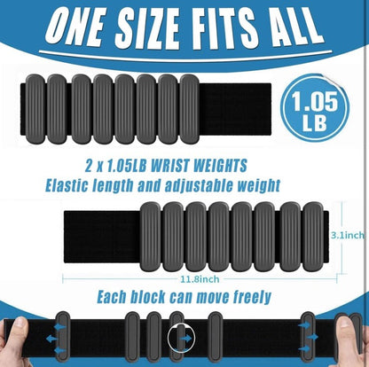 Wrist & Ankle Weights for Women,Premium Silicone Wrist Weights for Women