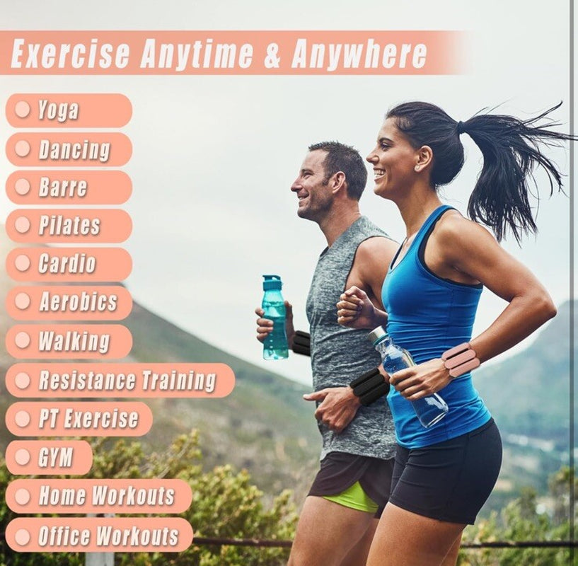 Wrist & Ankle Weights for Women,Premium Silicone Wrist Weights for Women