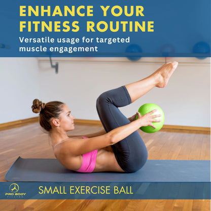 9 Inch Small Exercise Ball for between Knees, Mini Soft Yoga Ball for Stability, Barre, Fitness, Ab, Core, Physio and Physical Therapy Ball (Sky)