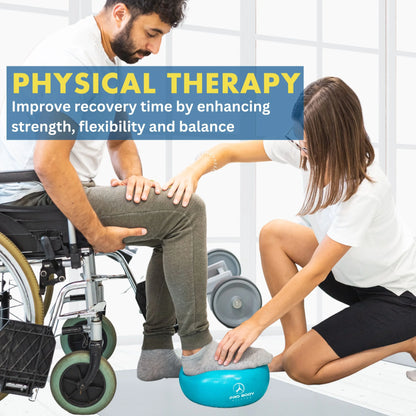 9 Inch Small Exercise Ball for between Knees, Mini Soft Yoga Ball for Stability, Barre, Fitness, Ab, Core, Physio and Physical Therapy Ball (Sky)