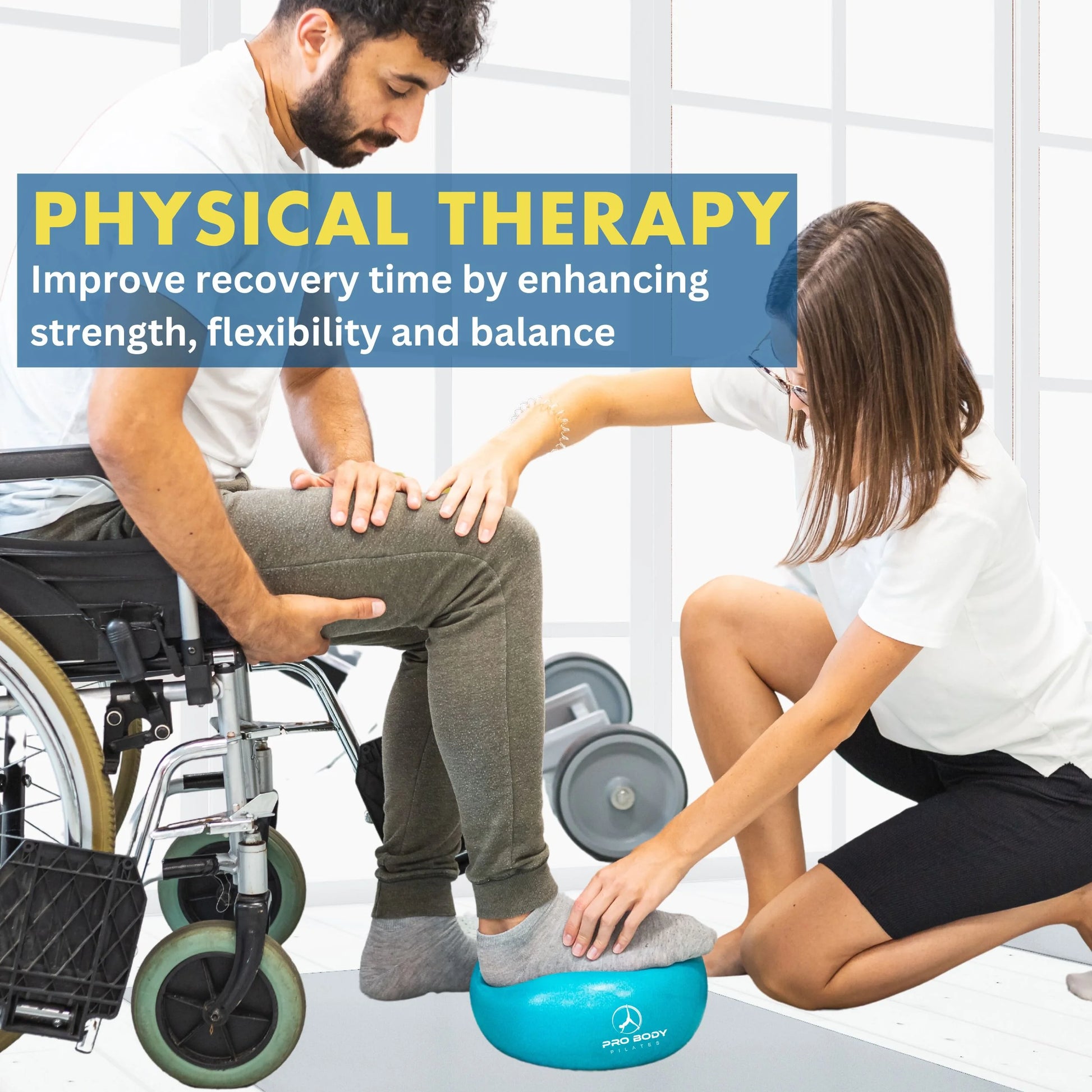 9 Inch Small Exercise Ball for between Knees, Mini Soft Yoga Ball for Stability, Barre, Fitness, Ab, Core, Physio and Physical Therapy Ball (Mist)