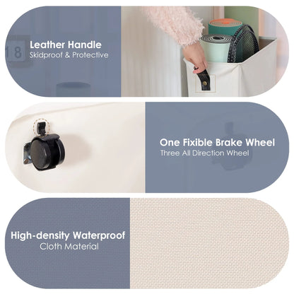 Yoga Mat Storage Rack, 22?? Large Yoga Mat Holder Accessories, Home Gym Equipment Storage Yoga Mats, Workout Equipment Organization with Wheels, Gray