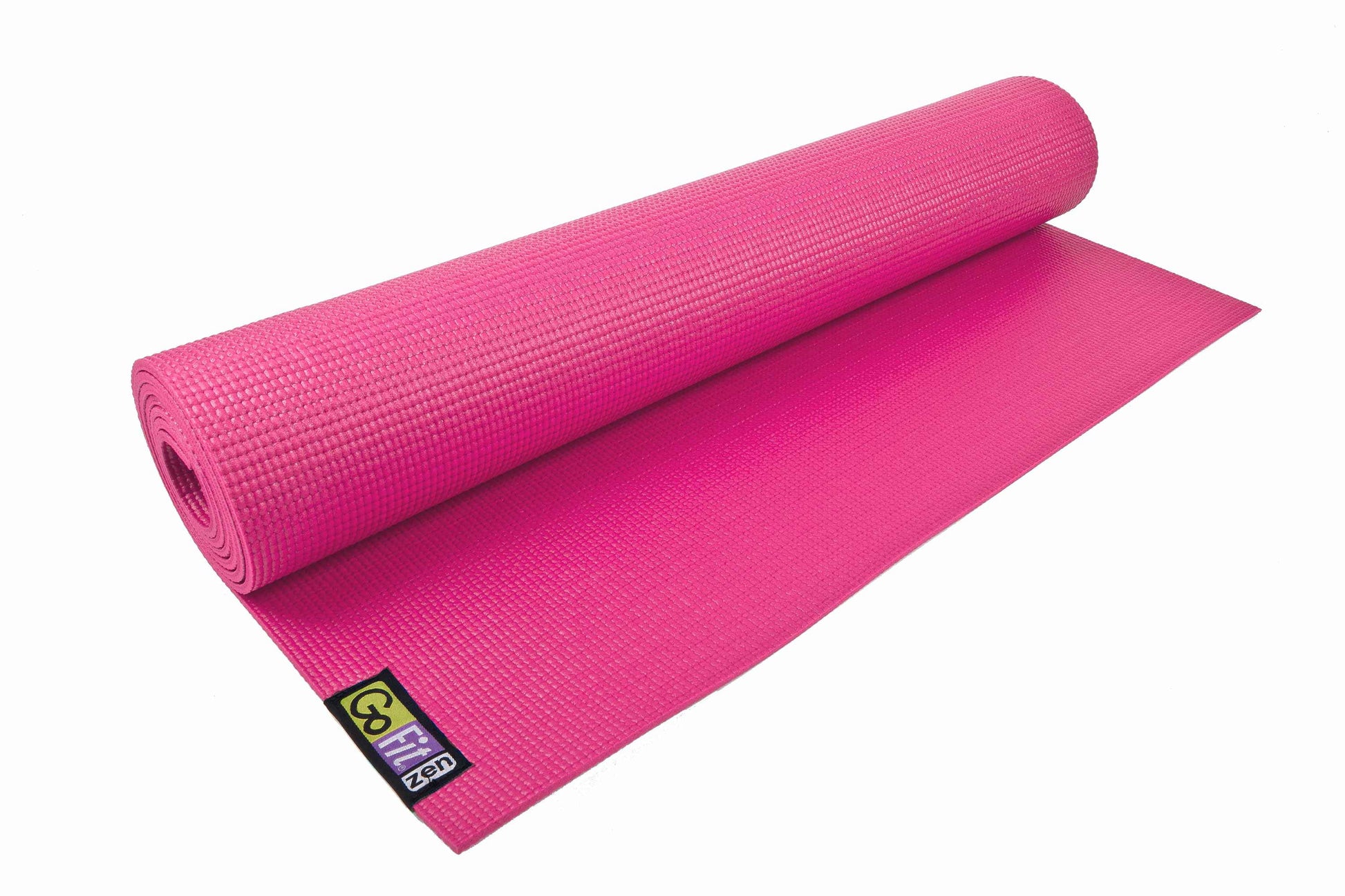 Non-Slip Yoga Mat (Pink) - Mat with Yoga Posture Wall Chart, GF-YOGA-PK