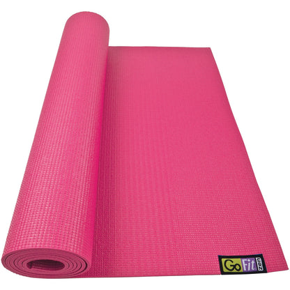 Non-Slip Yoga Mat (Pink) - Mat with Yoga Posture Wall Chart, GF-YOGA-PK