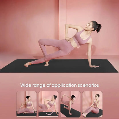 Solana Yoga Mat 4Mm Thick with Nylon Strap for Men & Women - Non Slip Exercise Mat for Home Yoga, Pilates, Stretching, Floor & Fitness Workouts