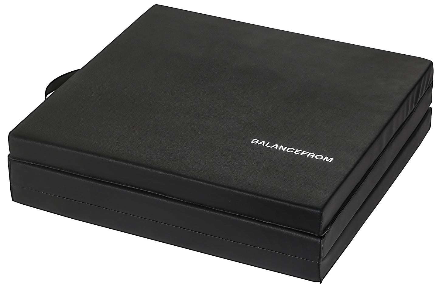 6 Ft. X 2 Ft. X 2 In. Three Fold Folding Exercise Mat with Carrying Handles for MMA, Gymnastics and Home Gym, Black