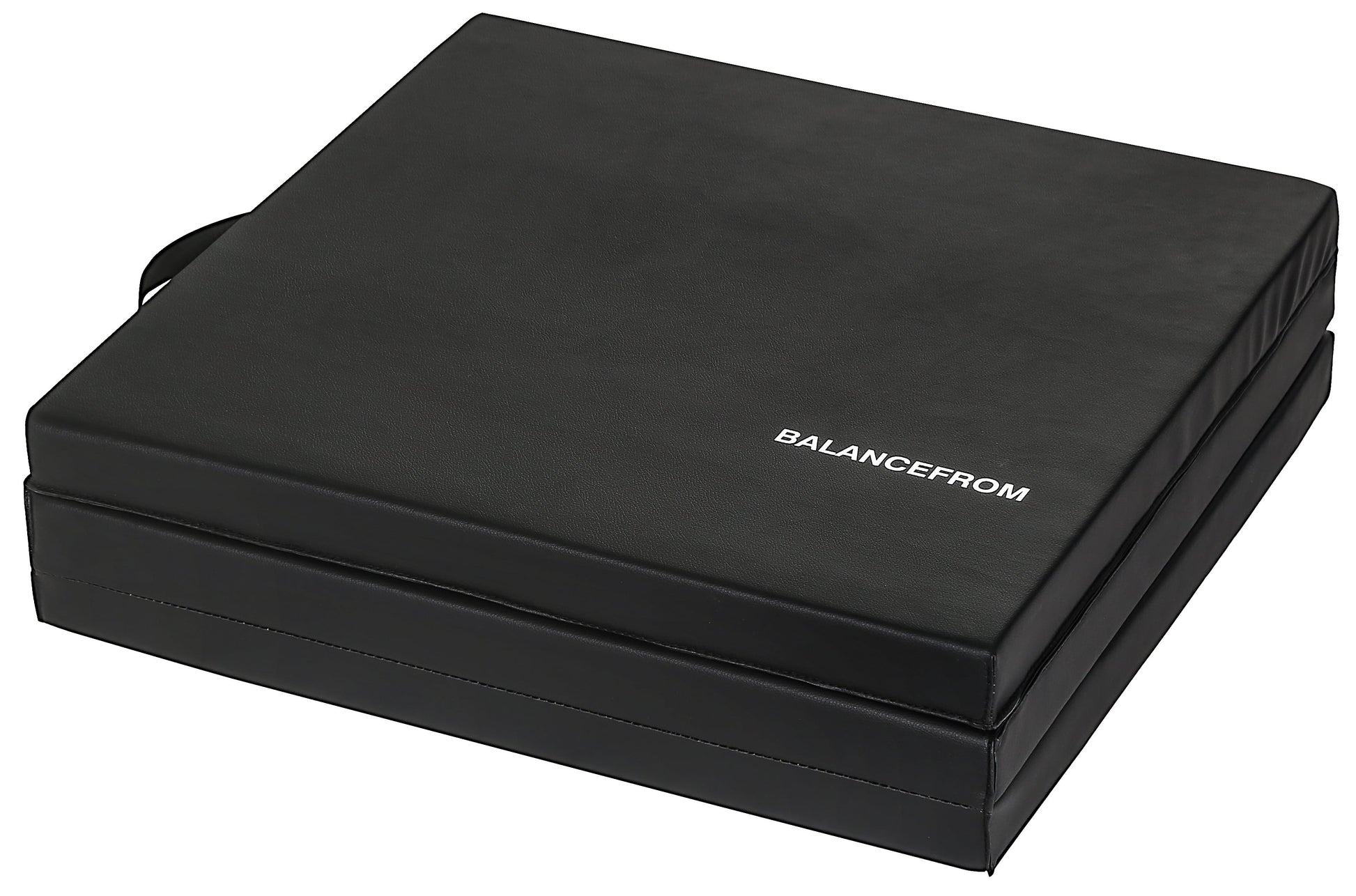 6 Ft. X 2 Ft. X 2 In. Three Fold Folding Exercise Mat with Carrying Handles for MMA, Gymnastics and Home Gym, Black